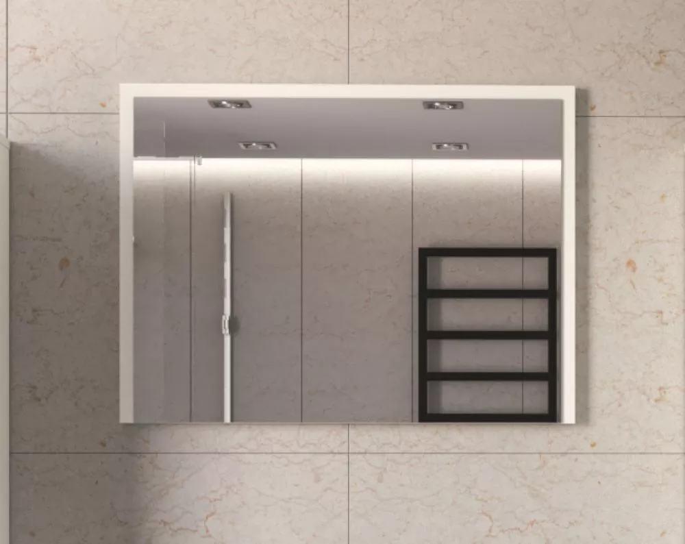 spogulis Figaro L-80 · Balts · 80 × 2 × 80 cm