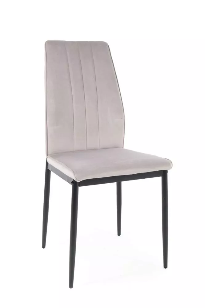 Krēsls Atom Velvet · Gaiši pelēks · 93 × 44 × 39 cm