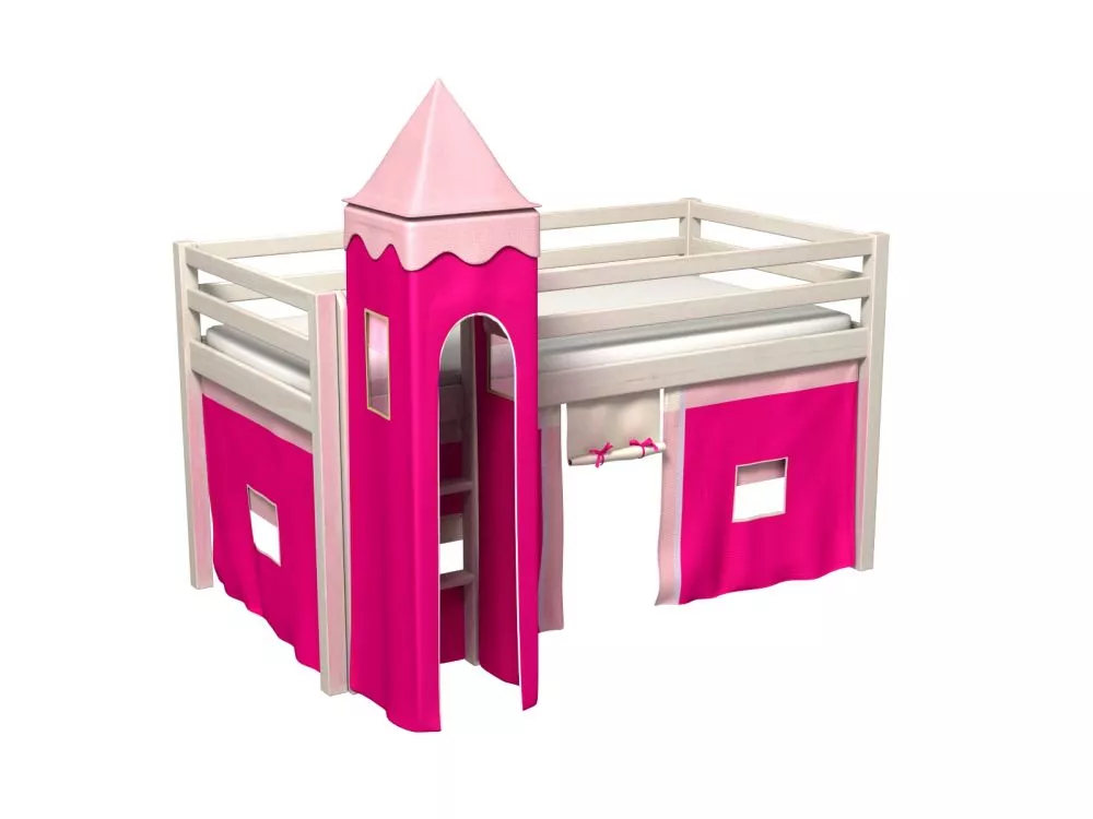 Bērnu gulta Gabi Tower ar stelāžu Guļamvietas platums: 80 cm, Guļamvietas garums: 180 cm, · 88 × 188 × 106 cm