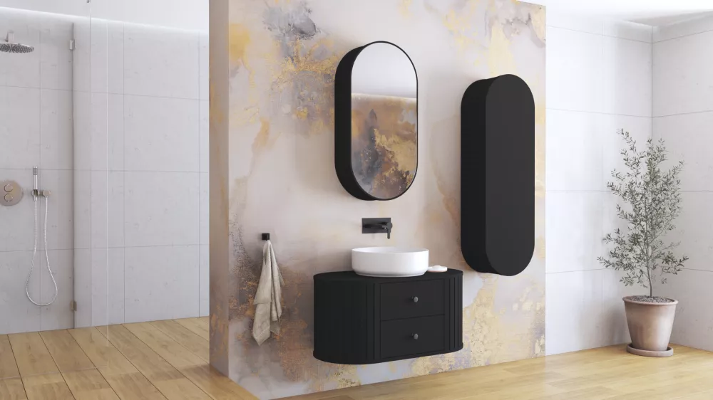 Vannas istabas komplekts Venezia SET · Melns