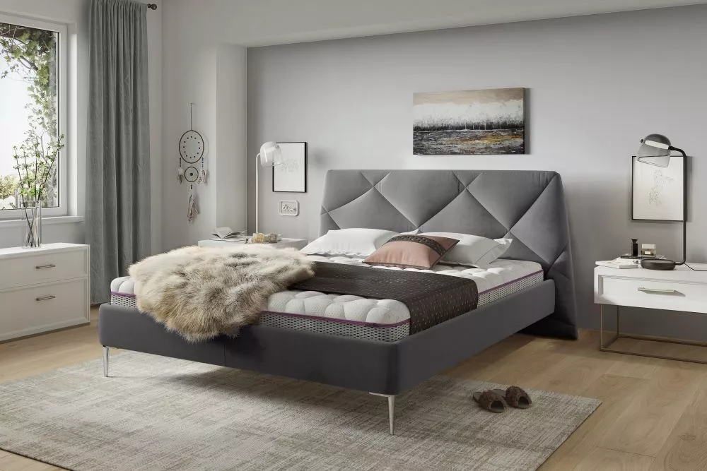 Gulta Davos Standard ar stelāžu Guļamvietas platums: 120 cm, Guļamvietas garums: 200 cm, stelāžas tips: Easypack, · Tumš