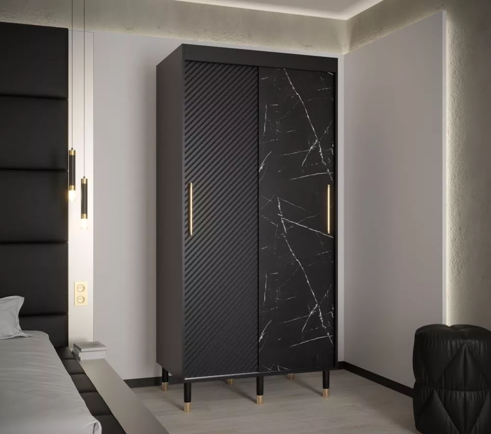 Skapis Calipso Jodelka Marmur · 100 × 62 × 208 cm