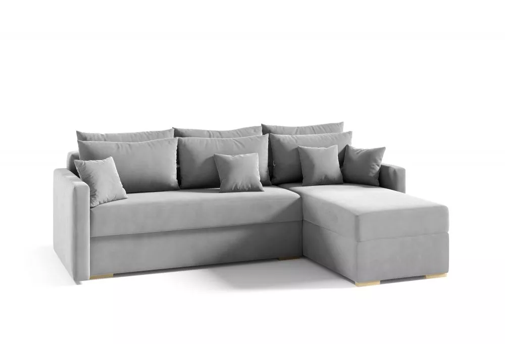 Dīvāns Riva Corner standard · Gaiši pelēks · 142 × 220 × 92 cm