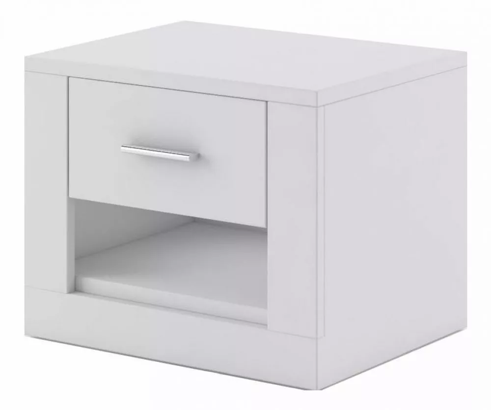 Naktsgaldiņš Idea ID-07 · Balts · 50 × 42 × 41 cm