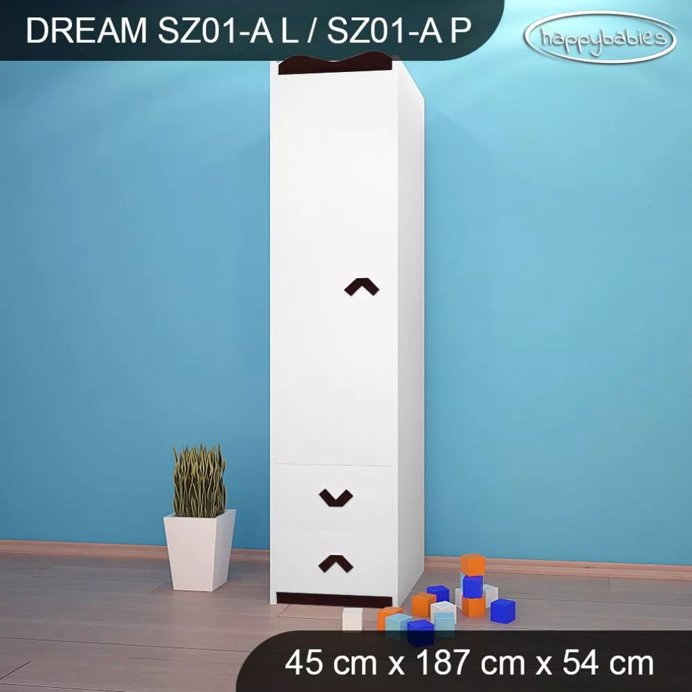 Bērnu skapis Dream SZ01-A · 45 × 54 × 187 cm