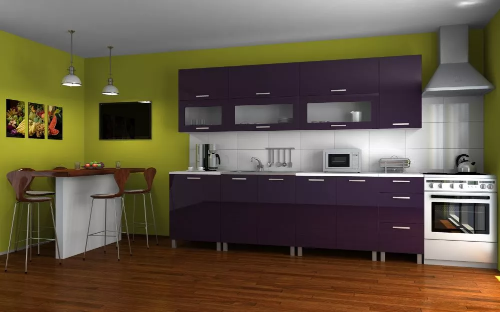 Virtuves komplekts Sal Materiāls : MDF + LKSP plātne,