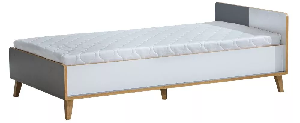 Gulta Werso W10 ar stelāžu Guļamvietas platums: 90 cm, Guļamvietas garums: 195 cm, · Antracīts + ozols riviera + balts ·