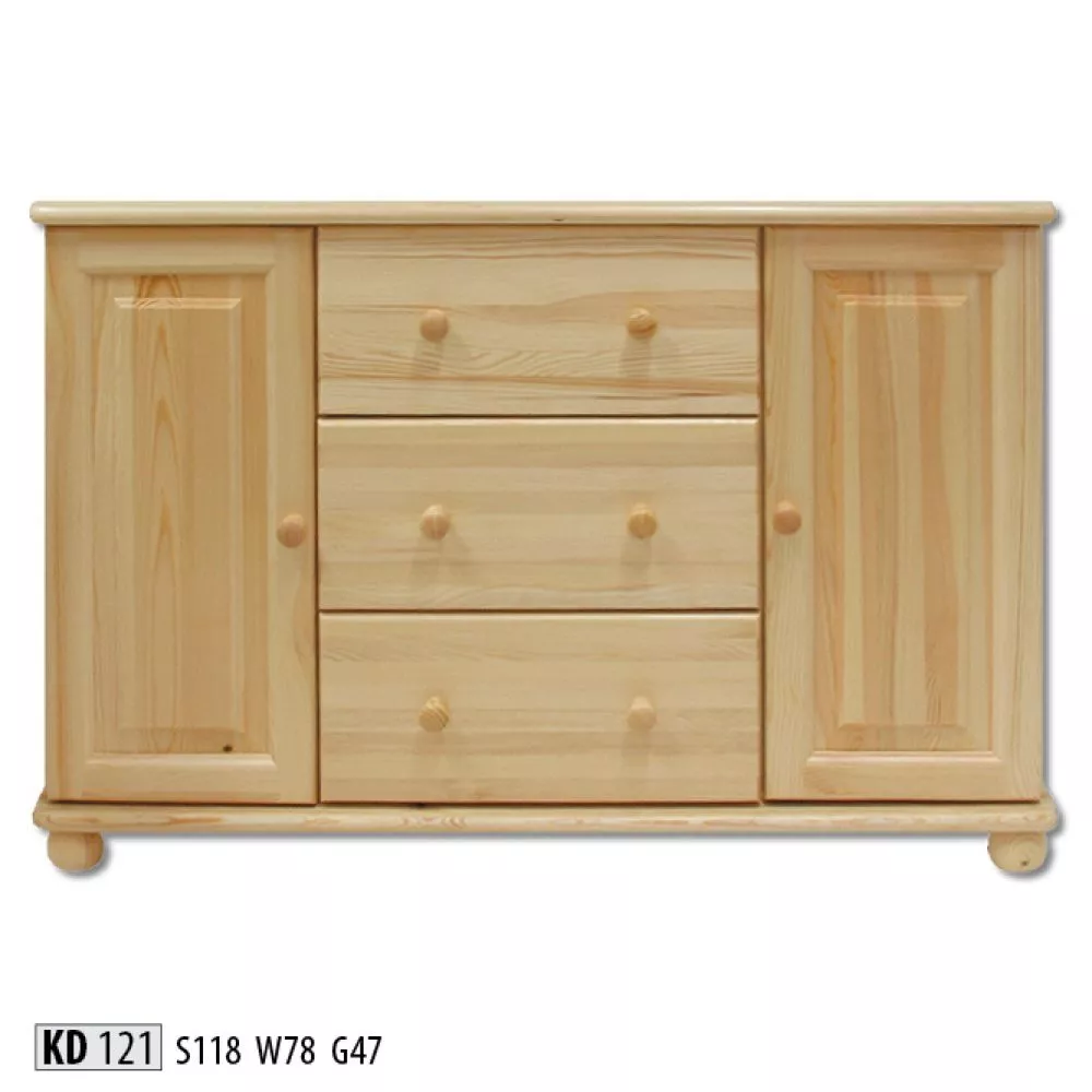 Kumode KD 121 · Priede · 118 × 47 × 78 cm