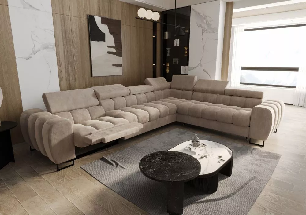 Dīvāns Aspen Max Relax Standard · Krēma · 260 × 330 × 74 cm