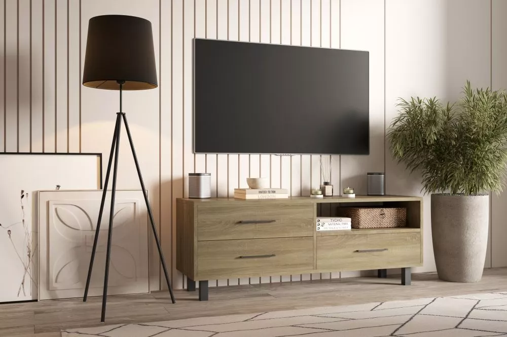 TV tumba Romel · Sonoma · 137 × 40 × 52 cm