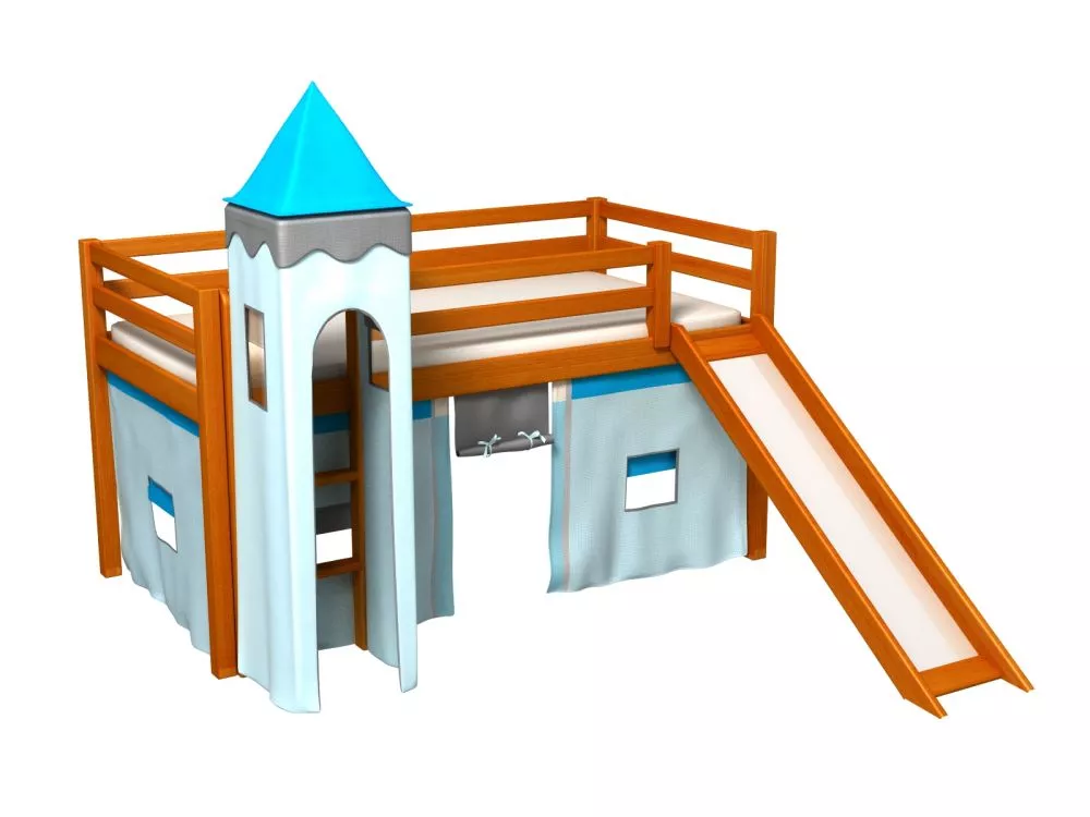 Bērnu gulta Gabi Z Tower ar stelāžu Guļamvietas platums: 80 cm, Guļamvietas garums: 180 cm, · 88 × 188 × 106 cm