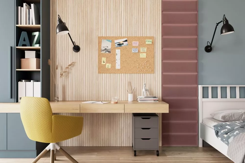Panelis Quadratta 50x240 · Rozā · 240 × 50 cm
