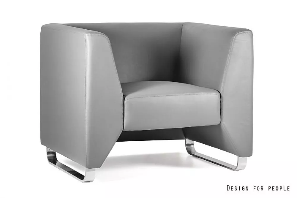 Mīksts krēsls Angeles 1S Standard Sēdvietas dziļums: 51 cm, · Pelēks · 91.5 × 71 × 74.5 cm