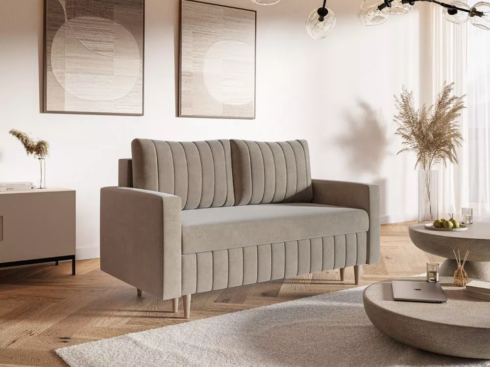 Dīvāns Comfort 2S Standard · Bēši brūns · 90 × 160 × 94 cm