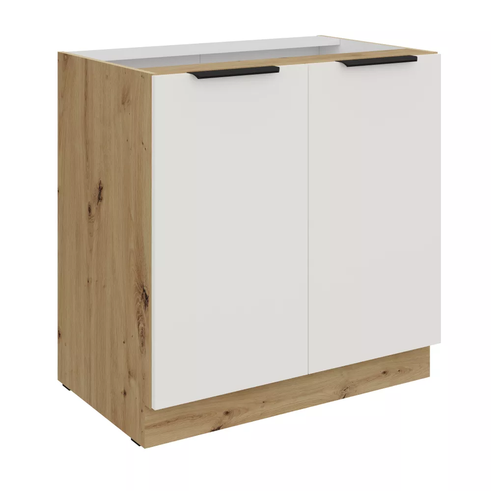 Virtuves skapis Aria White 80 D 2F BB