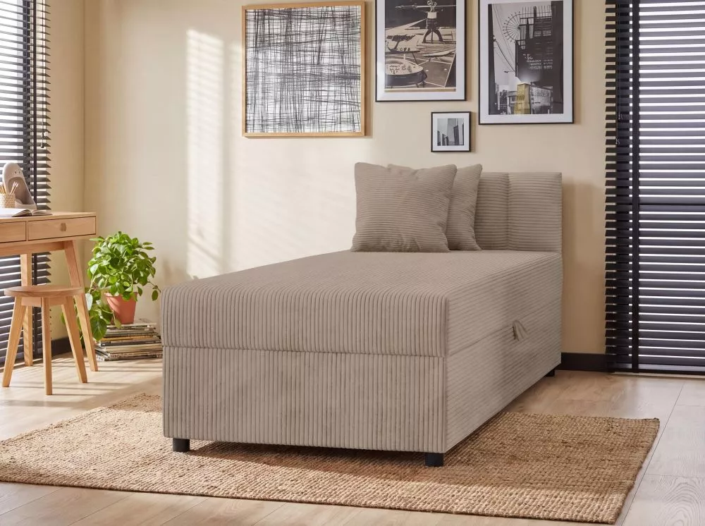 Bērnu gulta Remo 3 Boxspring Standard Stūra novietojums: Pa labi, Guļamvietas platums: 92 cm, Guļamvietas garums: 197 cm