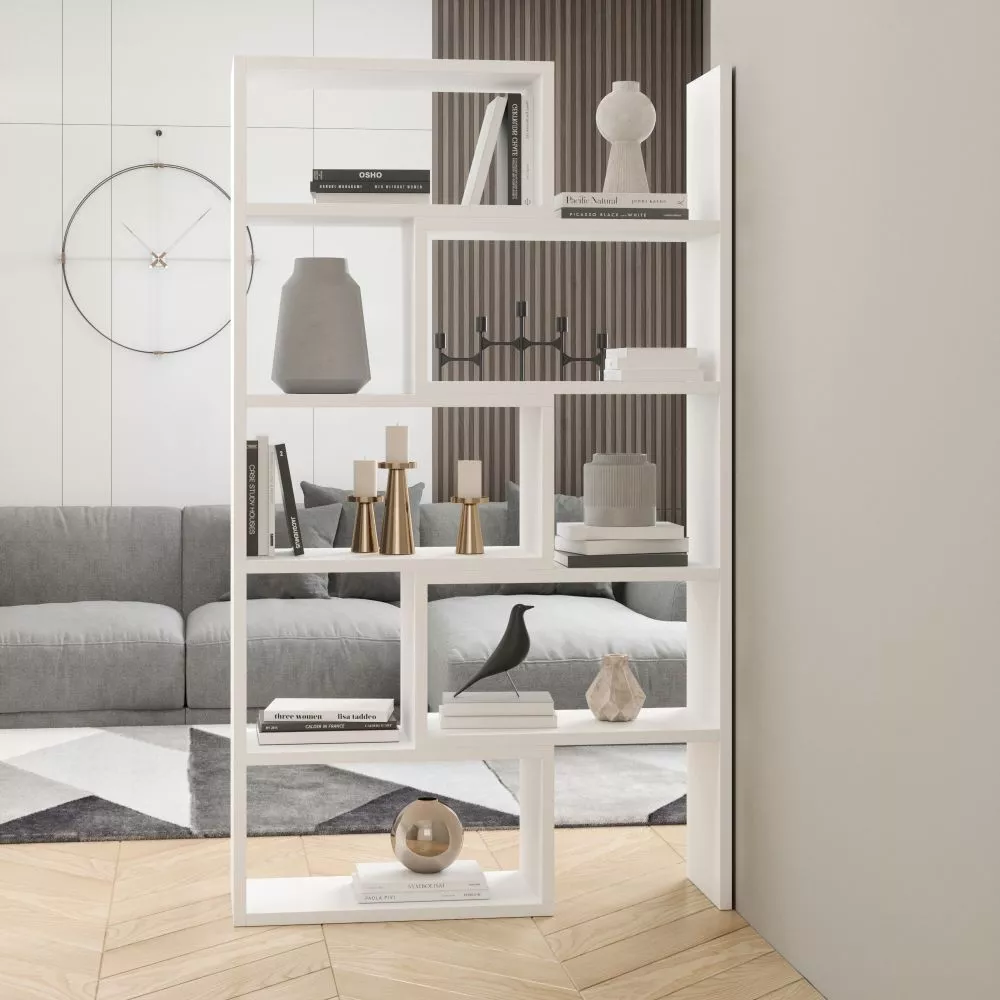 Plaukts Karmelo · Balts · 72.5 × 187.7 × 33 cm