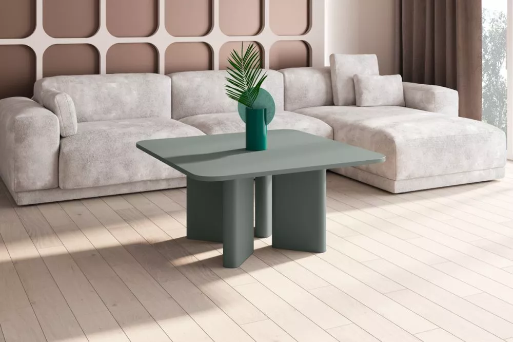 Žurnālgalds Diverso Colore · Tumši zaļš · 80 × 80 × 50 cm