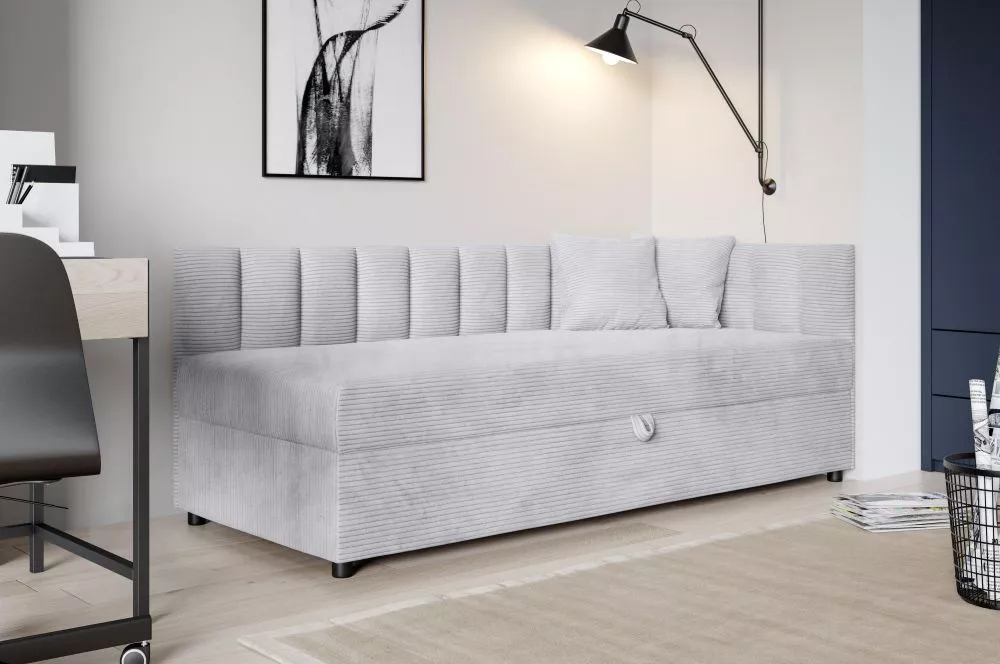 Bērnu gulta Remo 1 Boxspring Standard Stūra novietojums: Pa labi, Guļamvietas platums: 82 cm, Guļamvietas garums: 197 cm