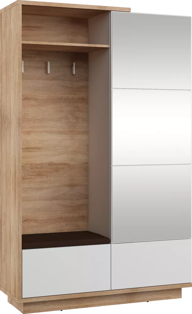 Koridora iekārta Hybrid HYB-16 Brown · 120 × 40 × 191 cm