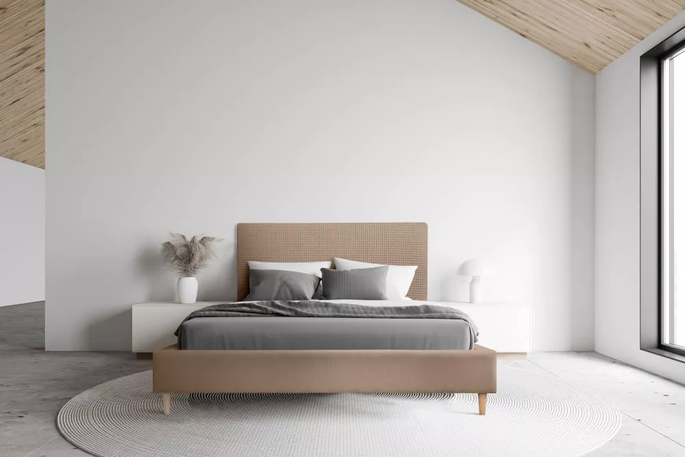 Gulta Paris Standard ar stelāžu Guļamvietas platums: 180 cm, Guļamvietas garums: 200 cm, stelāžas tips: koka, · Brūns · 