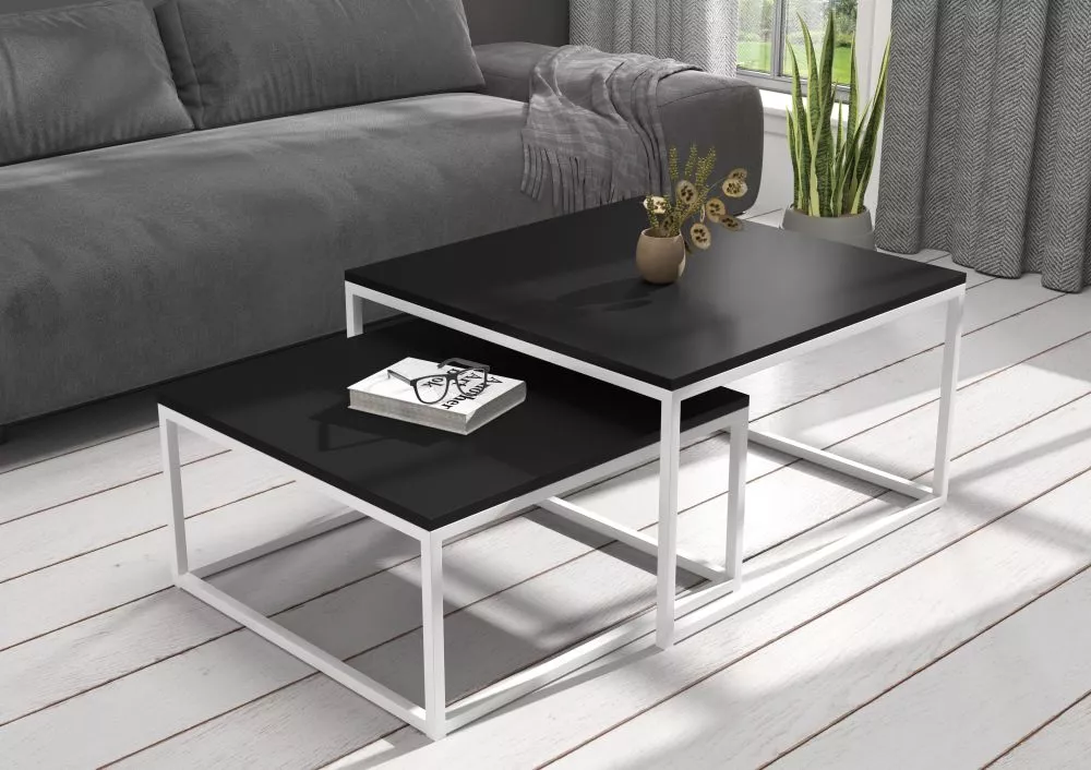 Žurnālgalds Kama Loft Korpusa krāsa: melns, · 75 × 75 × 43 cm
