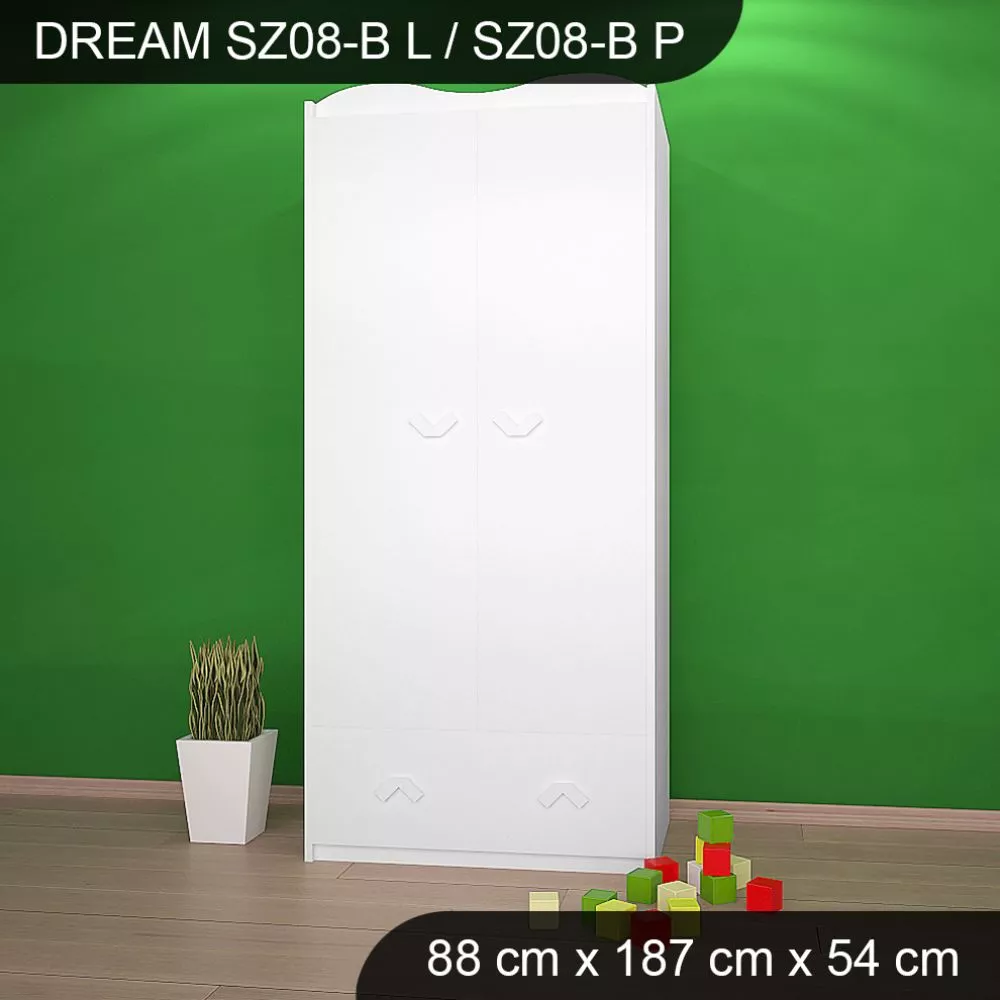 Bērnu skapis Dream SZ08-B · 88 × 54 × 187 cm