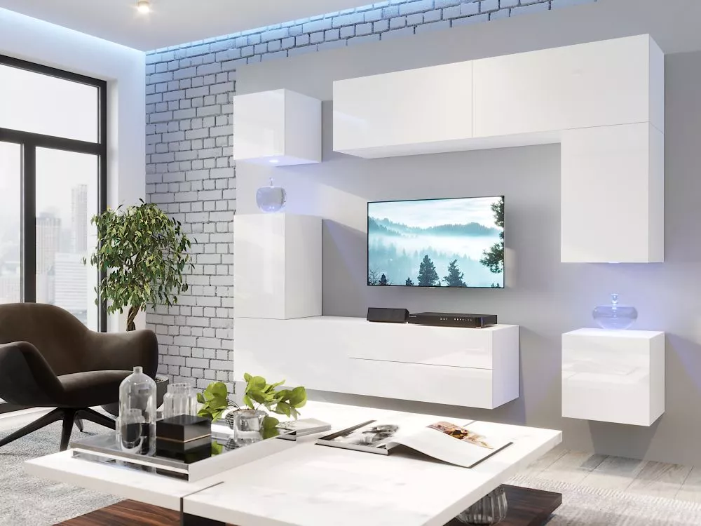 Sekcija Box 70 ar LED · Balts · 38 cm
