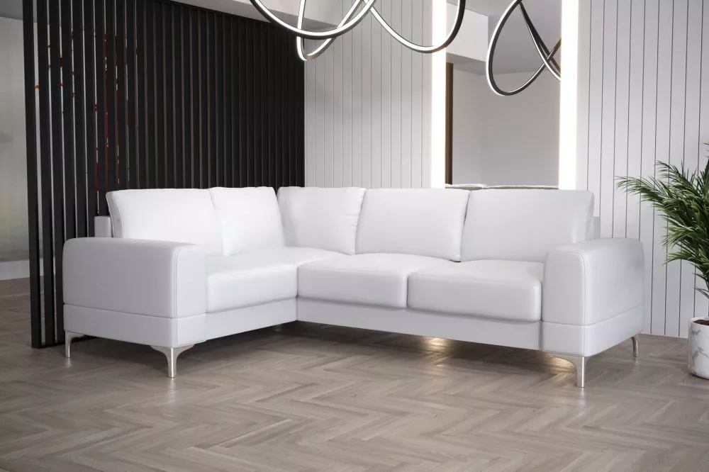 Dīvāns Aria 2 Corner Standard · Balts · 180 × 250 × 89 cm