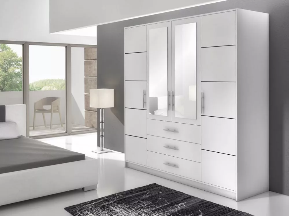 Skapis Bali Classic · Balts · 195 × 57.5 × 200 cm
