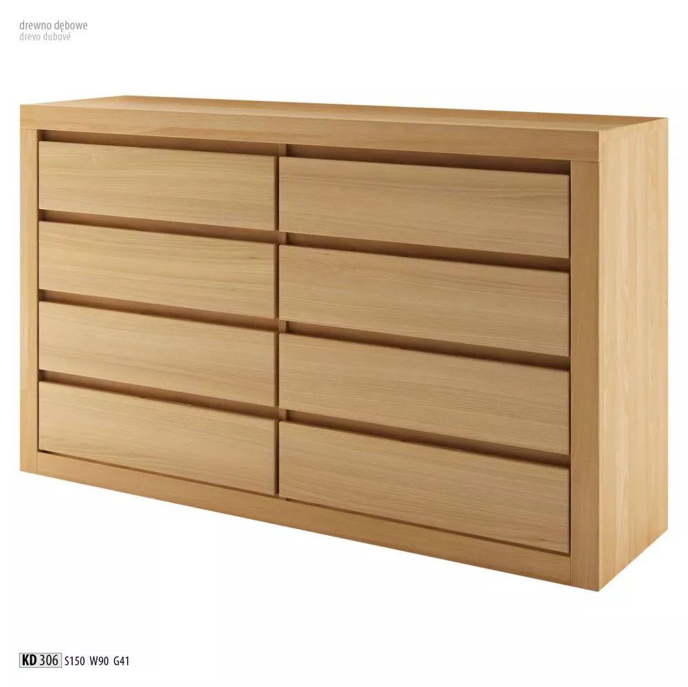 Kumode KD 306 · Ozols · 150 × 41 × 90 cm