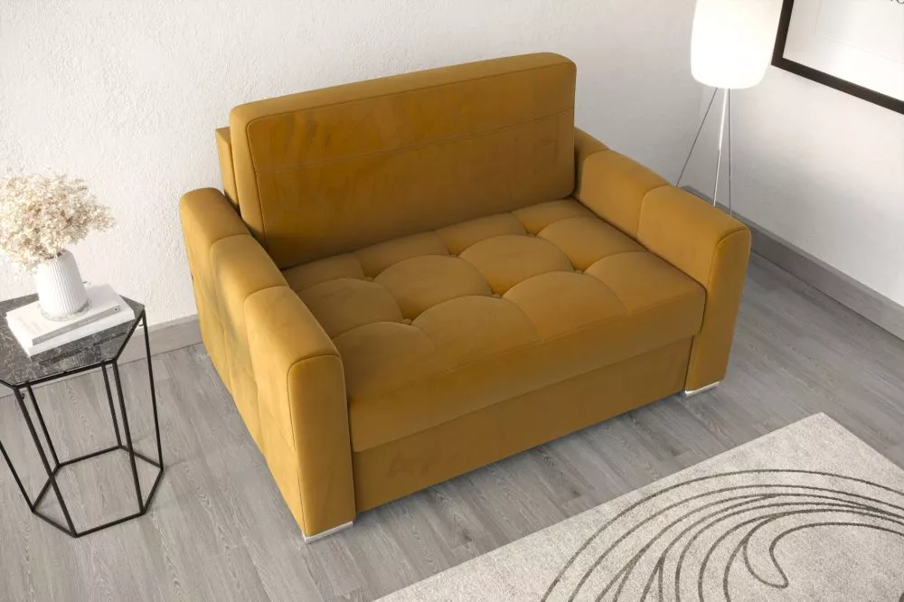 Dīvāns Verona 1 Sofa Standard · Dzeltens · 100 × 135 × 82 cm
