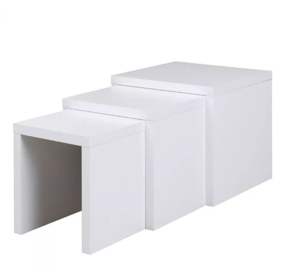 Žurnālgalds Cube Set · Balts · 55 × 55 × 51 cm