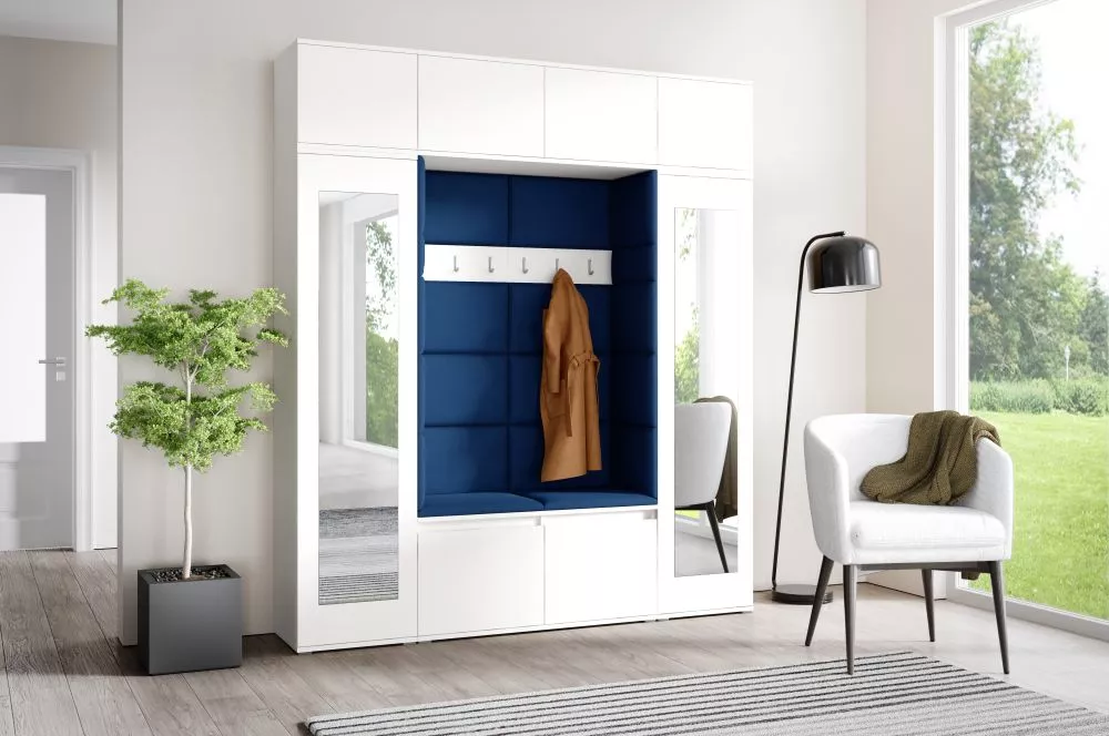 Apavu plaukts Emi 32 Trinity Korpusa krāsa: balts, · 190 × 225 × 40 cm
