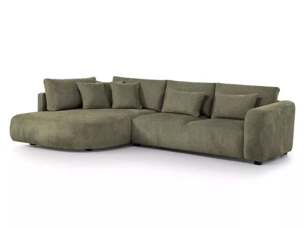 Dīvāns Jacobs L Standard · Zaļš · 185 × 300 × 85 cm