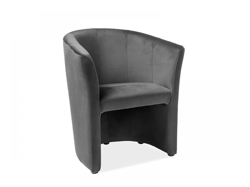 Krēsls TM - 1 Velvet · Pelēks · 76 × 67 × 60 cm