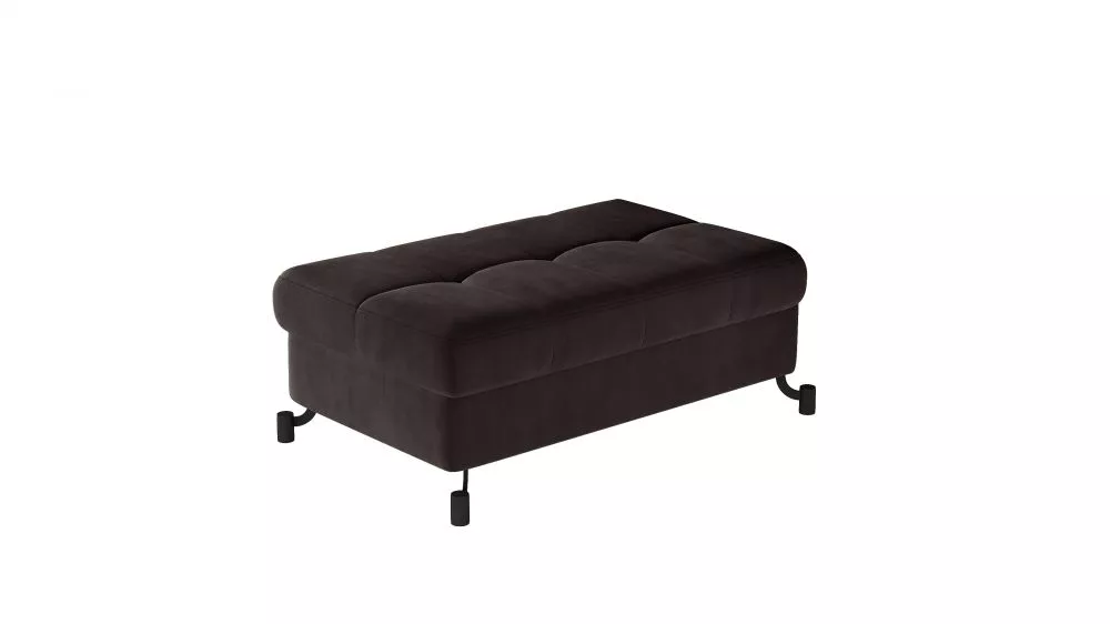 Pufs Lorelle P Premium Standard Auduma numurs: Mat Velvet 29, · Tumši brūns · 100 × 45 × 70 cm