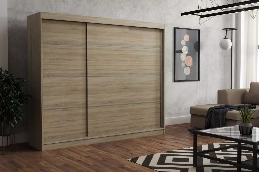 Skapis Rob · Sonoma · 250 × 60 × 215 cm