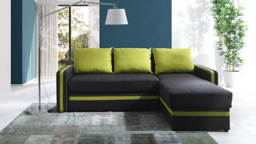 Dīvāns Euforia Duo Standard · Melns · 156 × 234 × 82 cm
