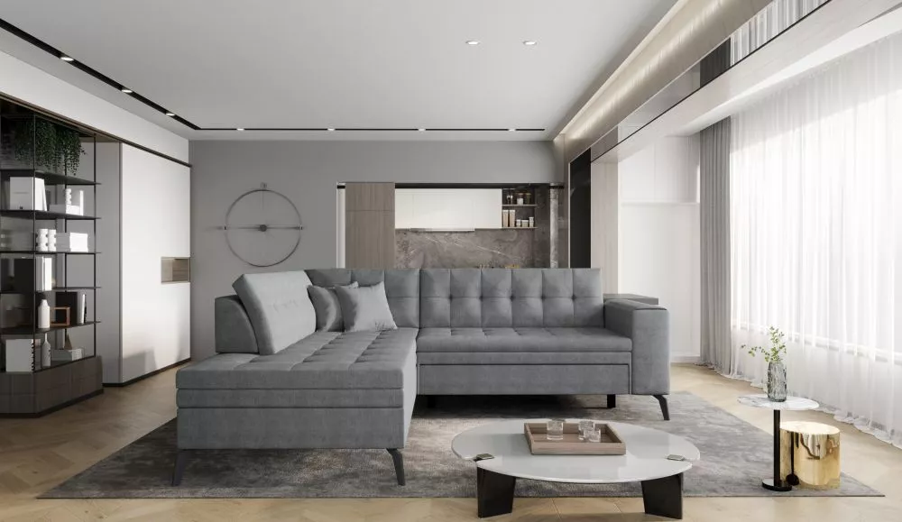 Dīvāns Lanvin Standard · Pelēks · 210 × 260 × 93 cm
