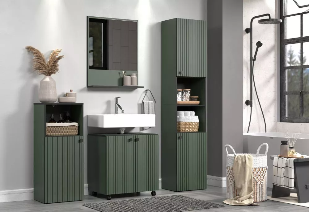 Vannas istabas komplekts Pure Green Set 2 · Zaļš · 190 × 160 × 40 cm