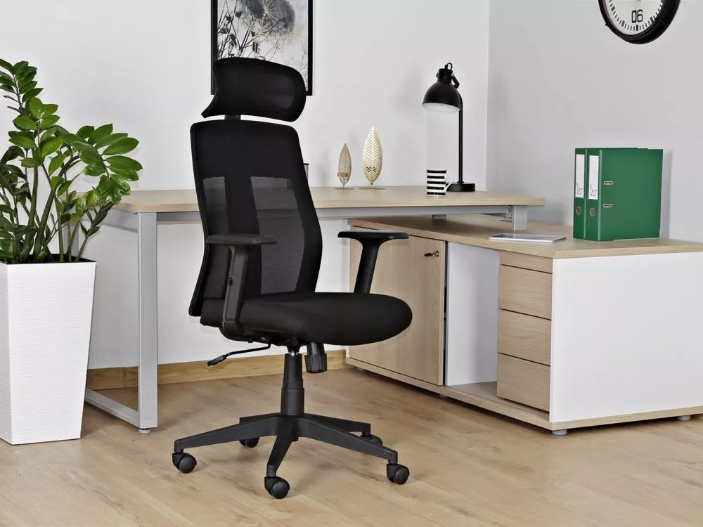 Datorkrēsls Explore Sēdvietas platums: 46 cm, · Melns · 49 × 63 × 115 cm
