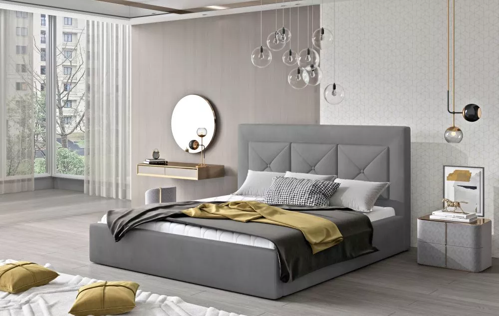 Gulta Cloe Lux Standard ar stelāžu Guļamvietas platums: 160 cm, Guļamvietas garums: 200 cm, stelāžas tips: metāla, · Pel