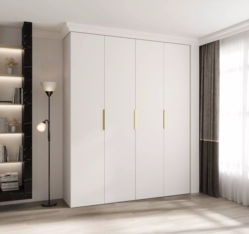 Skapis Como 4 · Balts · 200 × 50 × 245.5 cm