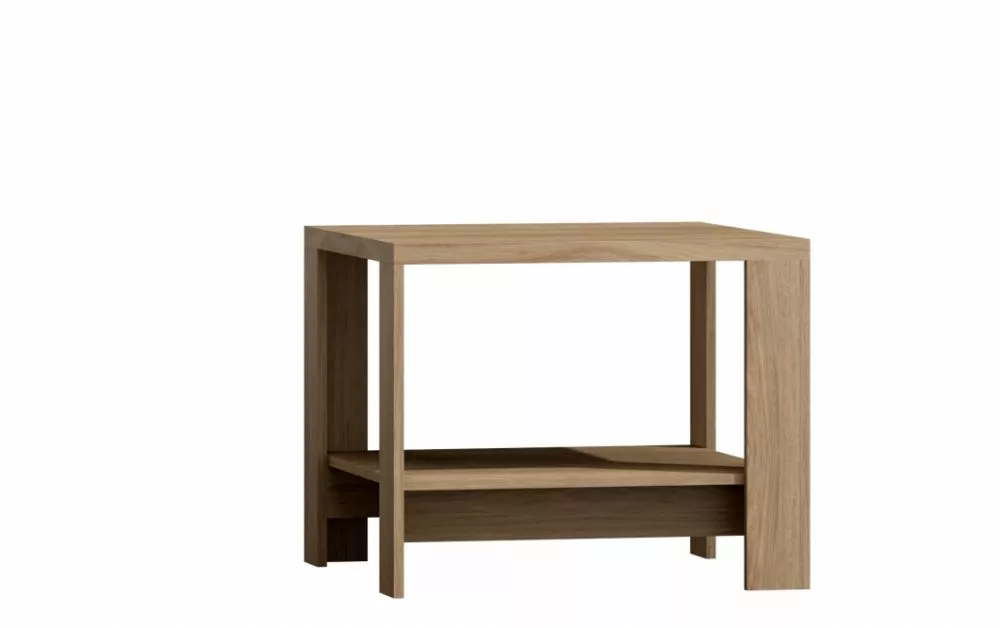 Žurnālgalds Mediolan M17 · Dabīgs hickory · 65 × 65 × 57 cm