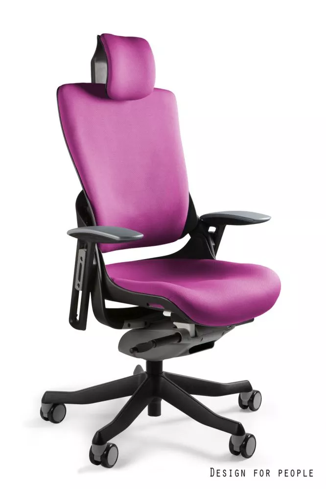 Datorkrēsls Wau 2 Black T Sēdvietas platums: 47 cm, · Rozā · 69 × 52 × 117 cm