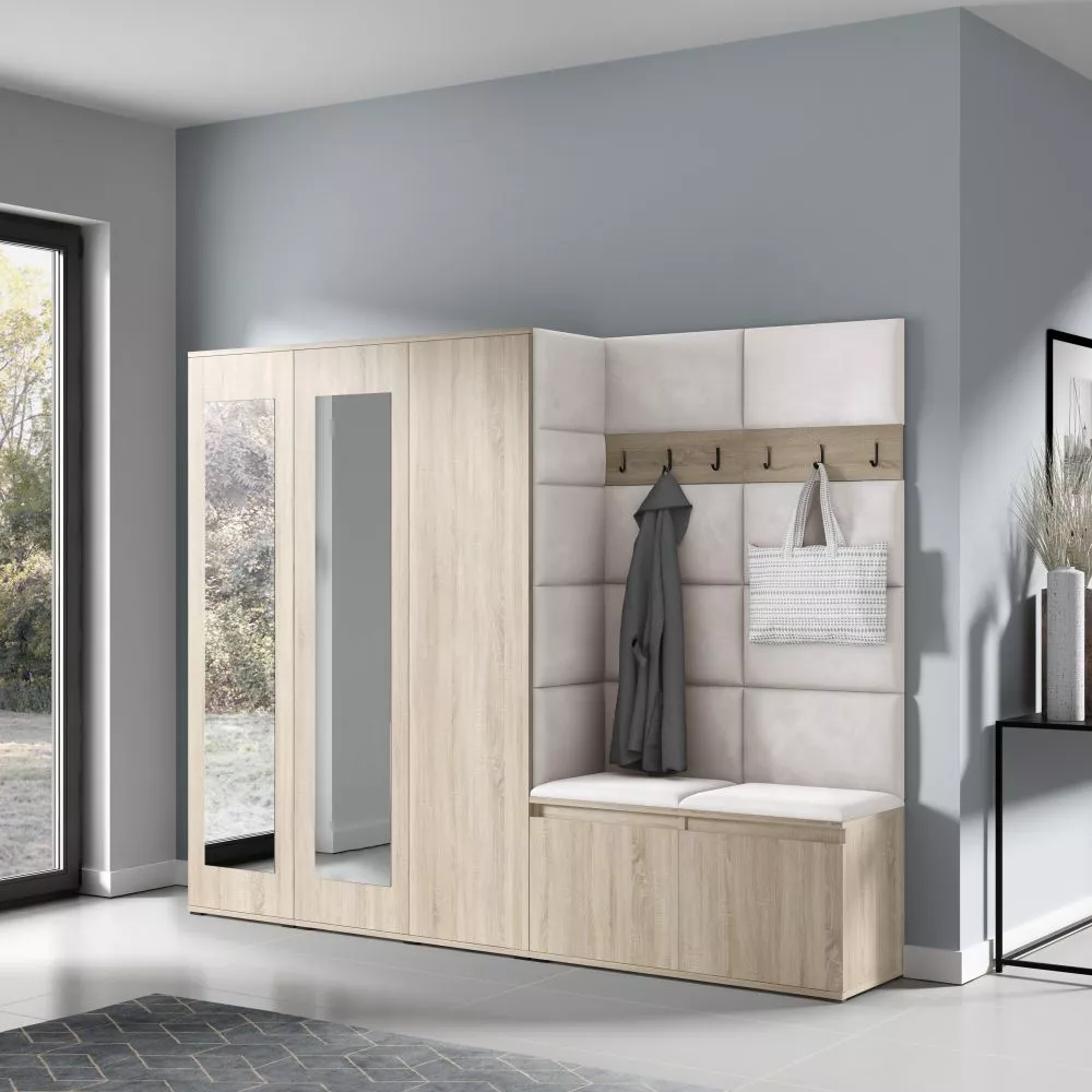 Apavu plaukts Emi 15 Trinity Korpusa krāsa: sonoma, · 235 × 185 × 40 cm