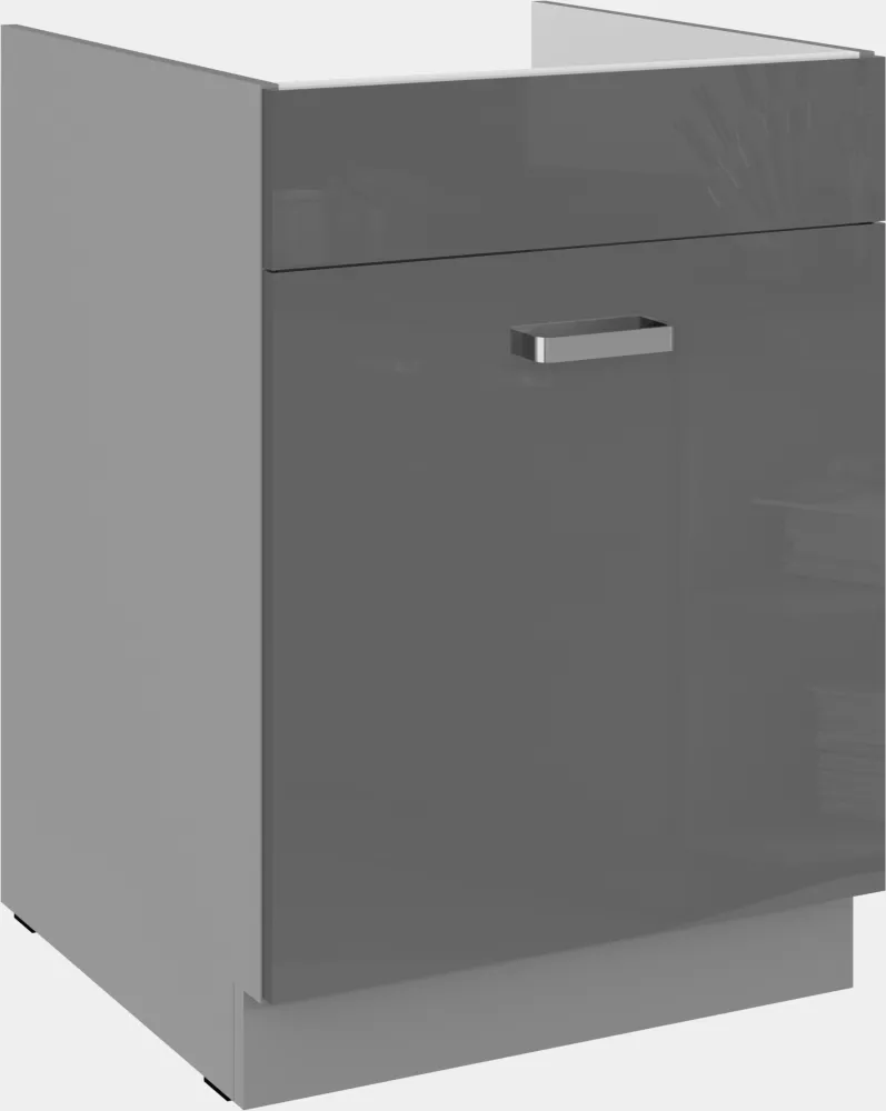 Virtuves skapis Grey 60 ZL 1S BB · Pelēks