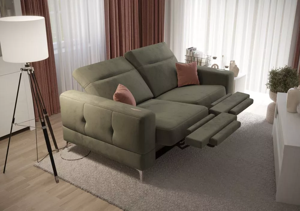 Dīvāns Malibu 2 Sofa Relax standard · Olīvu · 95 × 180 × 90 cm