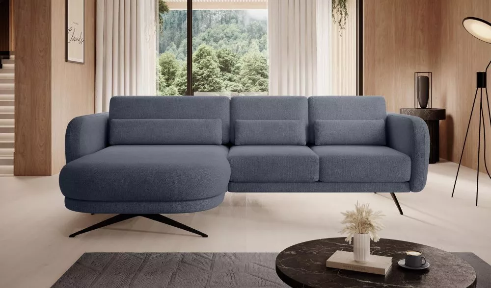 Dīvāns Ilusio Mini Standard · Grafīts · 177 × 260 × 83 cm